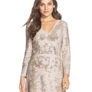 Vince Camuto sequin fit flare dress